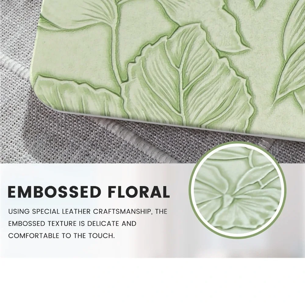 Floral Embossed Green Laptop case AIR 13